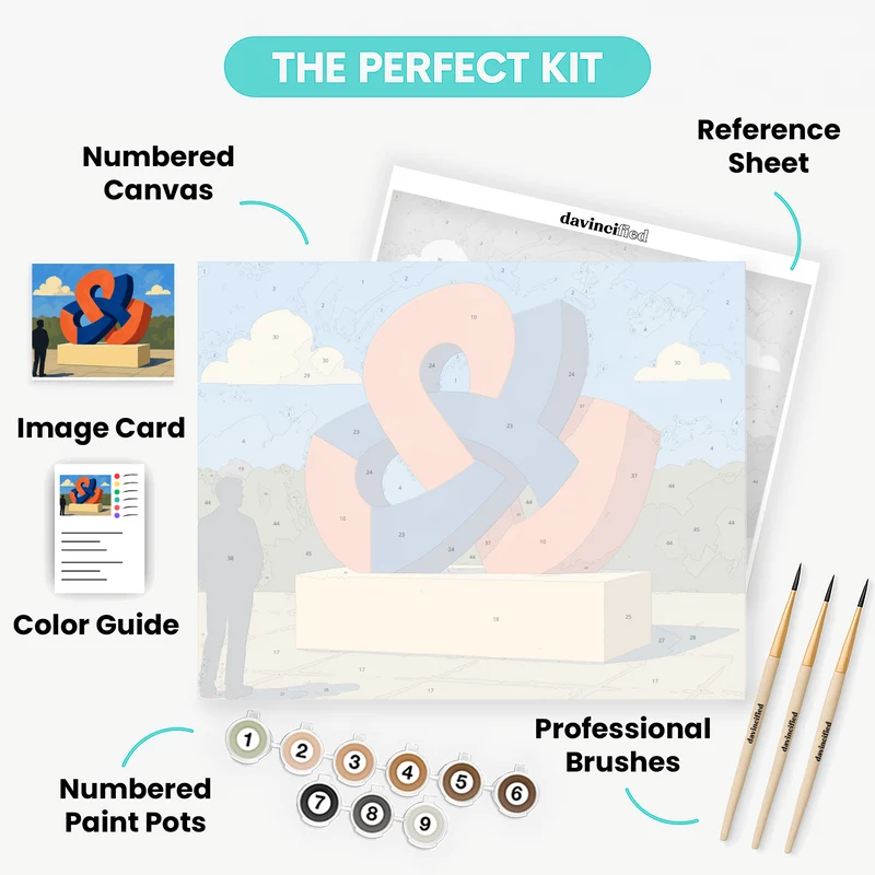 Interlocking Coral Knot - Paint by Numbers Kit