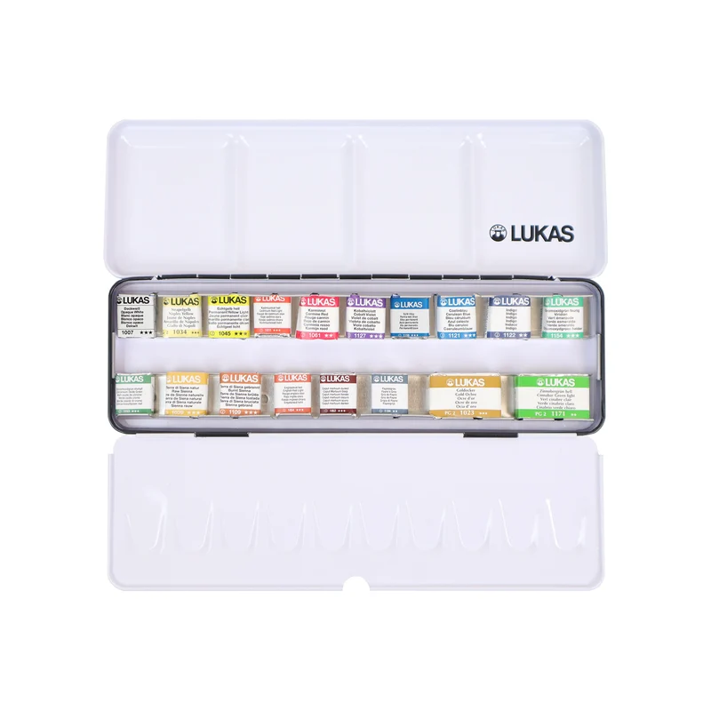 Lukas Aquarell 1862 Jubiläumsset (16 halbe & 2 ganze Näpfchen)
