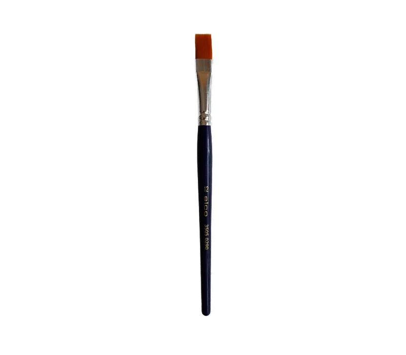 ELCO Pinselset ACRYL/AQUARELL flach (6 Pinsel im Aufbewahrungs-Köcher)