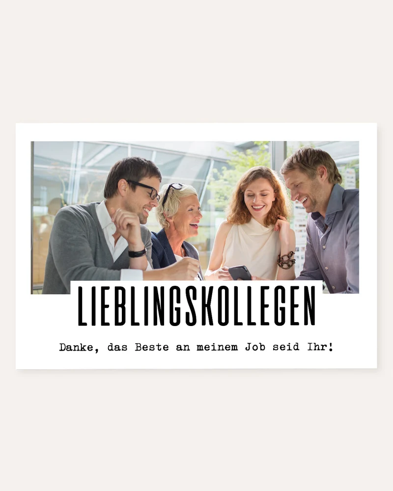 Danke, das Beste an meinem Job - Foto-Poster