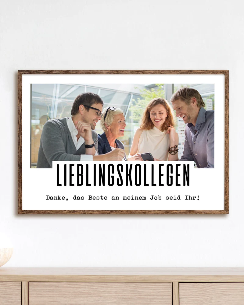 Danke, das Beste an meinem Job - Foto-Poster