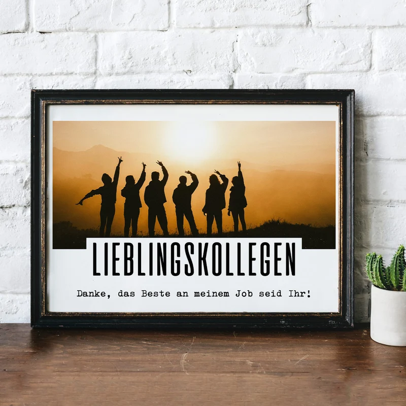 Danke, das Beste an meinem Job - Foto-Poster