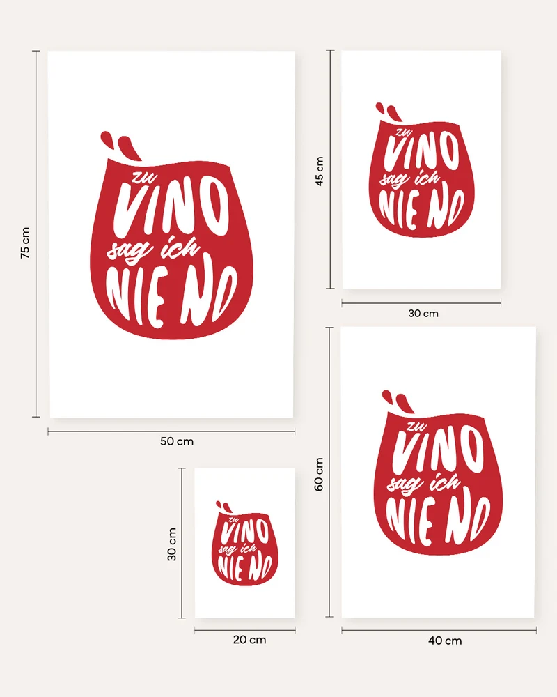 Zu vino sag ich nie no. - Poster