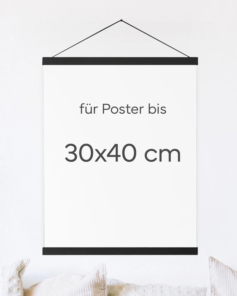 Posterleiste 30x40 cm Schwarz