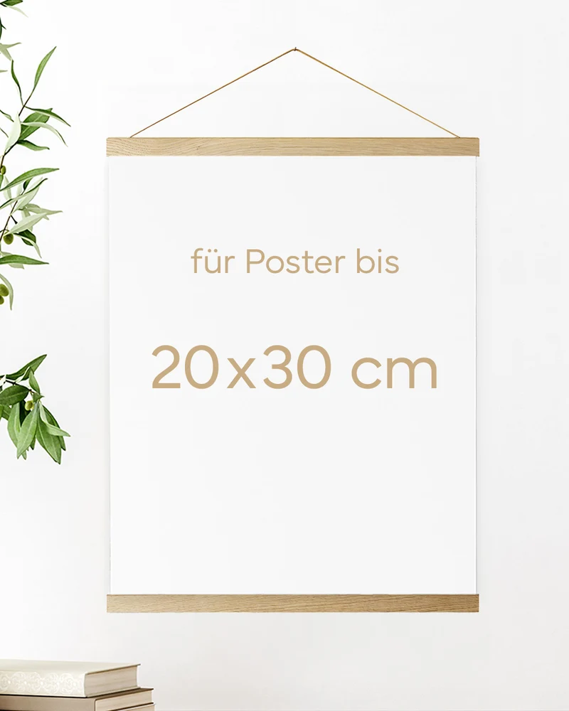 Posterleiste 20x30 cm Eiche