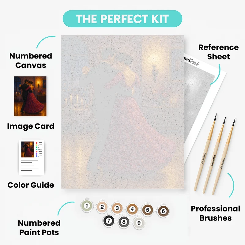 Midnight Ballroom Waltz - Paint by Numbers Kit