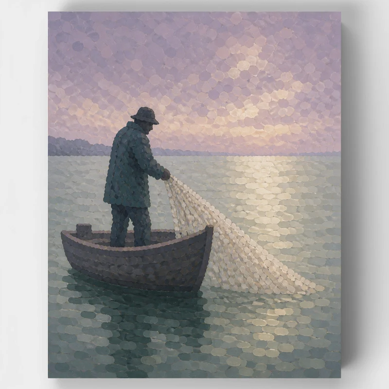Fisherman's Dawn Net - Paint by Numbers Kit