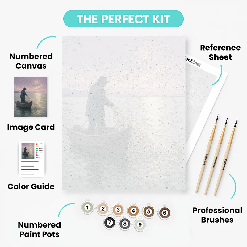 Fisherman's Dawn Net - Paint by Numbers Kit