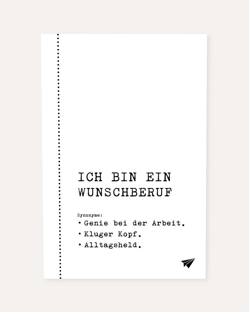 Ich bin ein (+Wunschberuf) - personalisierbares Poster