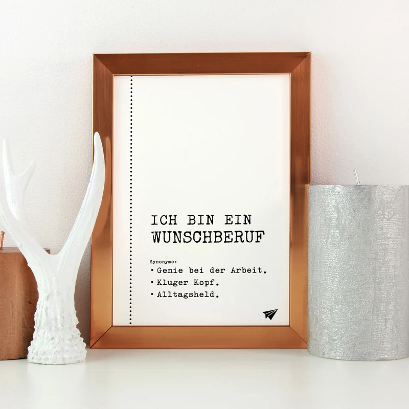 Ich bin ein (+Wunschberuf) - personalisierbares Poster