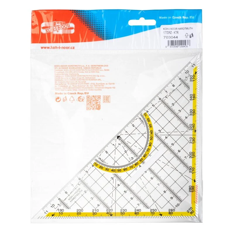 KOH-I-NOOR | Geodreieck 22cm transparent
