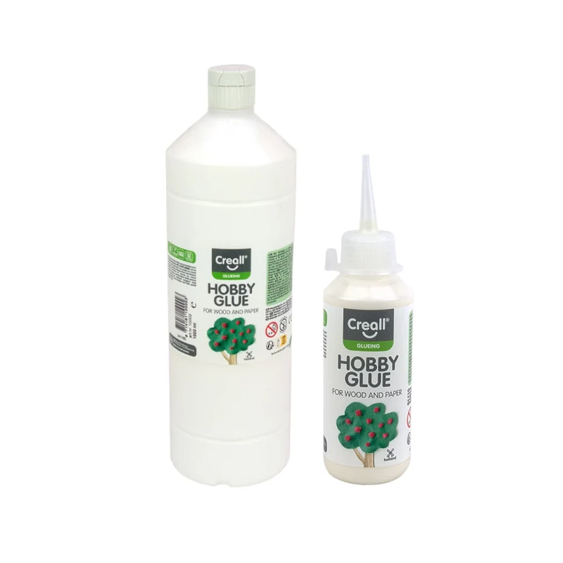 Creall | Hobby Glue - Weisser Bastelleim Stark haftend & Schnelltrocknend