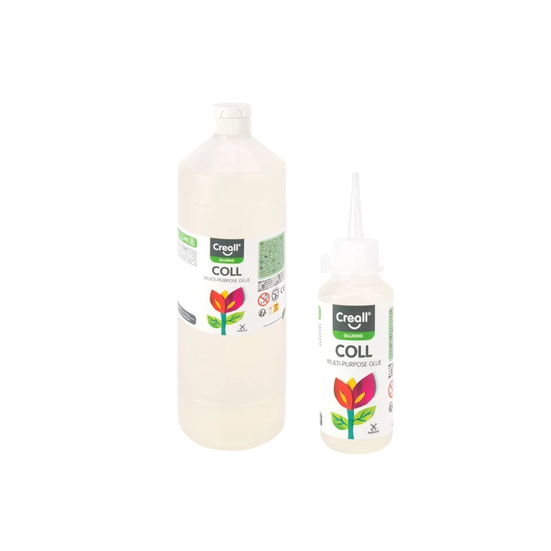 Creall | Glueing Coll Vielseitiger Bastelleim Transparent, Stark haftend & wasserbasiert