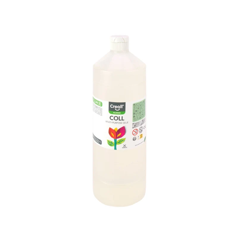 Creall | Glueing Coll Vielseitiger Bastelleim Transparent, Stark haftend & wasserbasiert