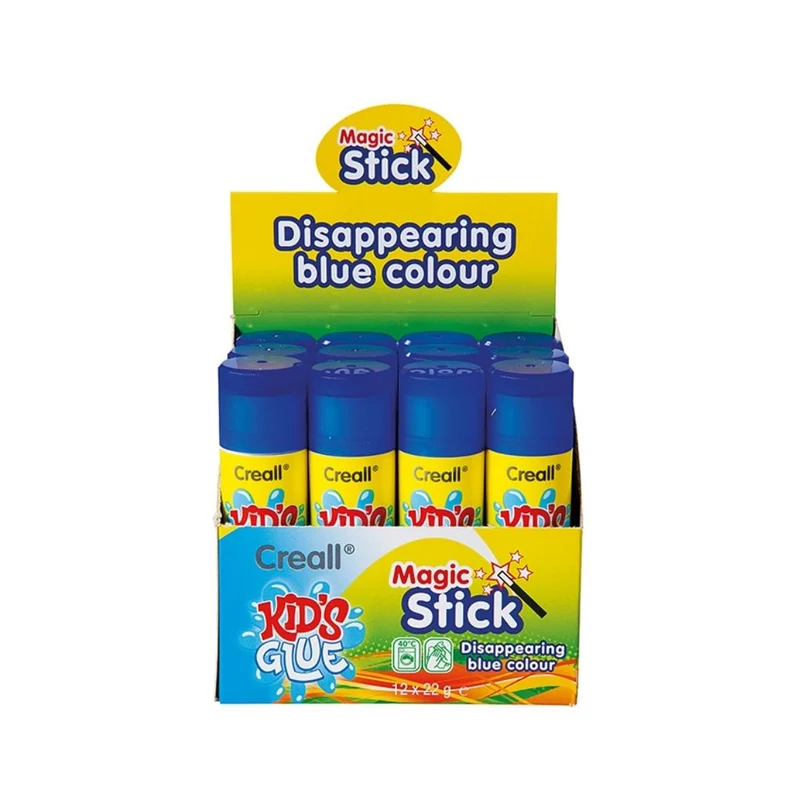 Creall | Glueing Kid's Glue Magic Stick Klebestift 12-Set Schnelltrocknend & Kinderfreundlich
