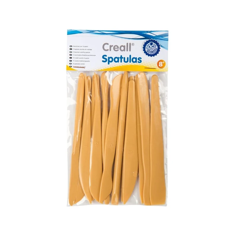 Creall | Modelling Spatulas 14-teiliges Spachtelmesser-Set für Knete & Modelliermasse