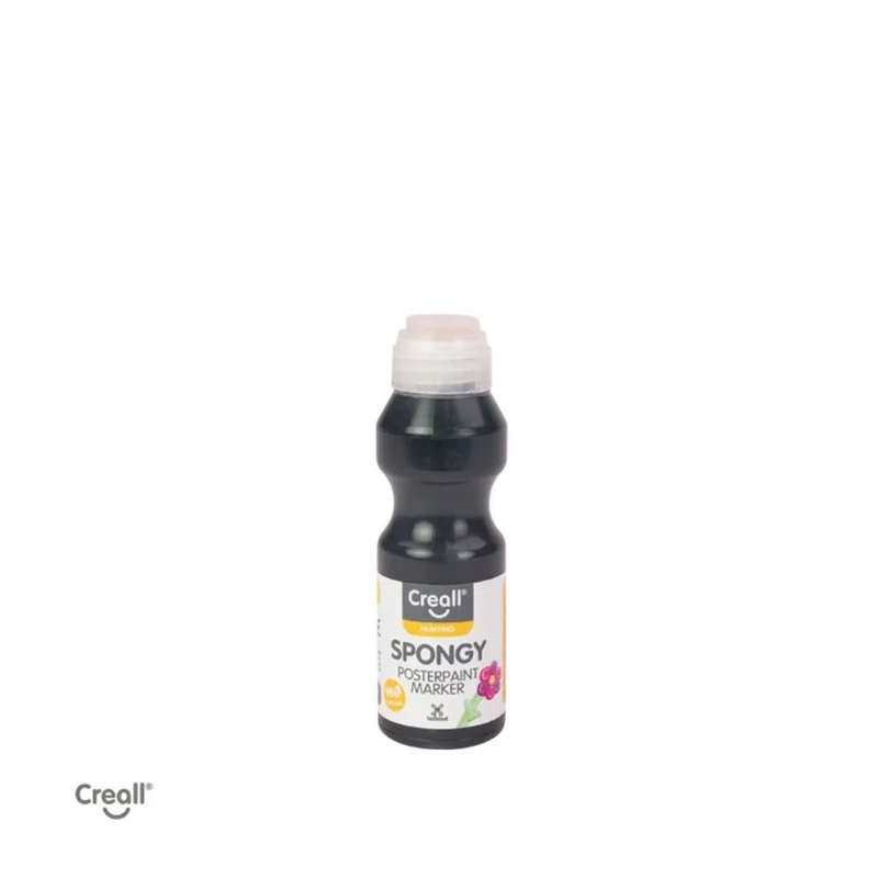 Creall | Spongy Plakatfarbe-Stifte 70ml Gouache Wasserbasiert, Schwammkappe an Öffnung - Gebrauchsfertig ohne Pinsel
