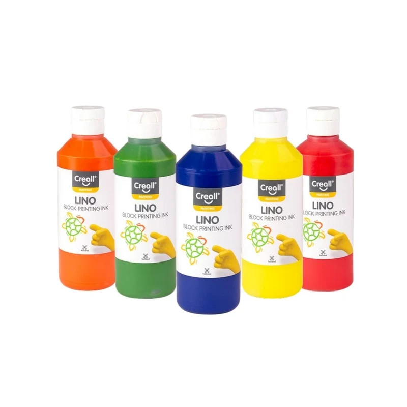 Creall | Linol-Druckfarbe 250ml Wasserbasiert & gebrauchsfertig, hohe Deckkraft, mischbar & vegan