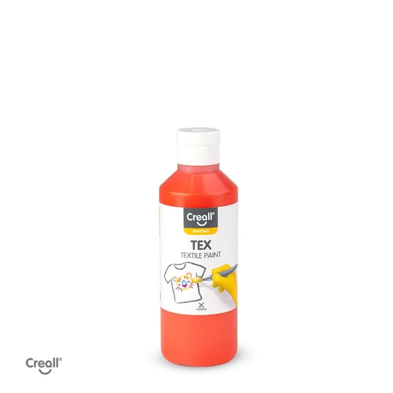 Creall | Tex Stoffmalfarbe 250 ml Gebrauchsfertig, lichtecht, waschbar bis 30 °C für Natur- & Synthetikstoffe