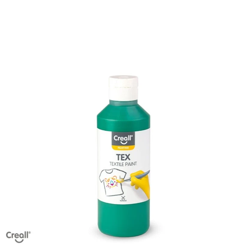 Creall | Tex Stoffmalfarbe 250 ml Gebrauchsfertig, lichtecht, waschbar bis 30 °C für Natur- & Synthetikstoffe