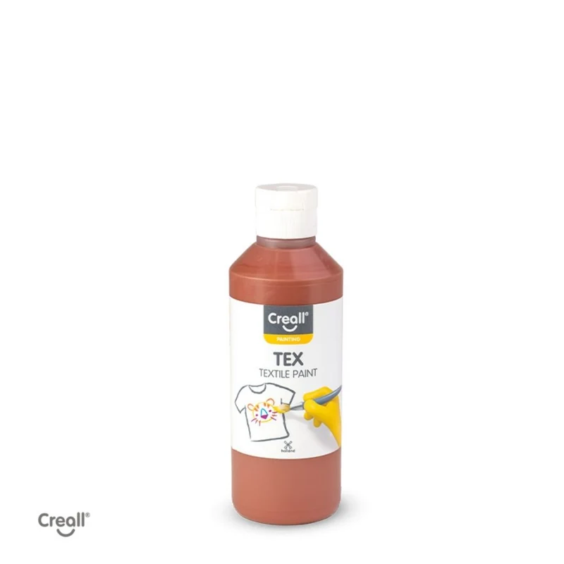 Creall | Tex Stoffmalfarbe 250 ml Gebrauchsfertig, lichtecht, waschbar bis 30 °C für Natur- & Synthetikstoffe