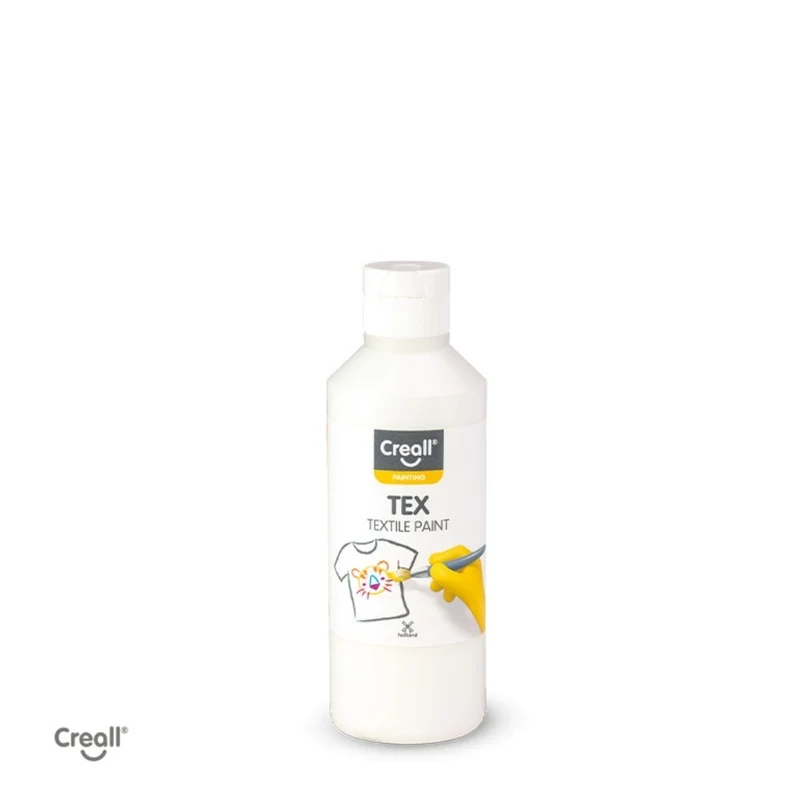 Creall | Tex Stoffmalfarbe 250 ml Gebrauchsfertig, lichtecht, waschbar bis 30 °C für Natur- & Synthetikstoffe