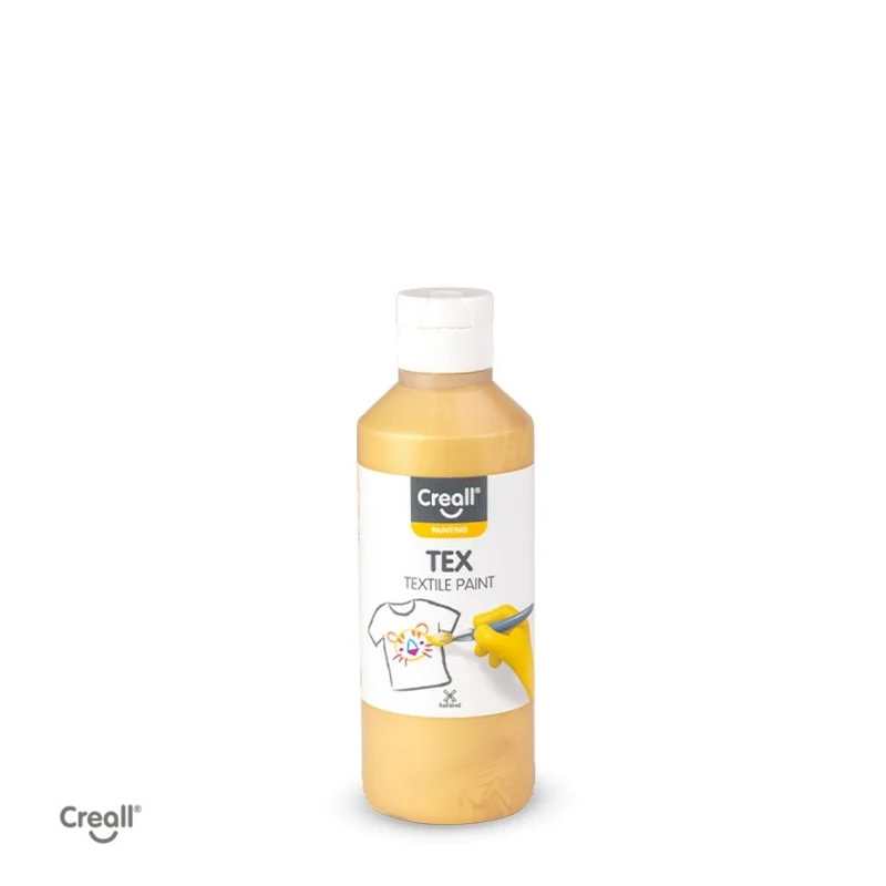Creall | Tex Stoffmalfarbe 250 ml Gebrauchsfertig, lichtecht, waschbar bis 30 °C für Natur- & Synthetikstoffe