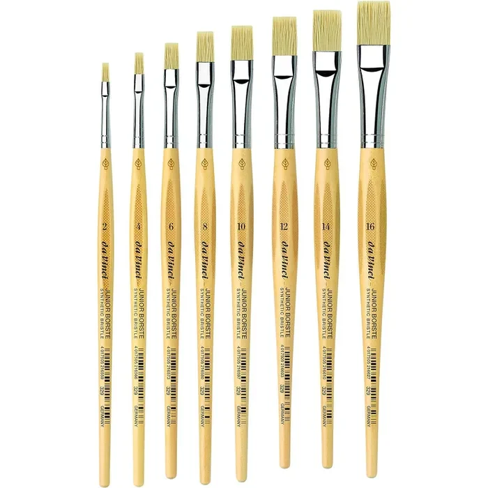 da Vinci | JUNIOR BORSTE Synthetik Pinsel 3529 8-Set für Schule & Hobby