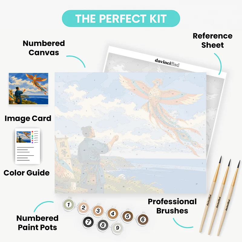 Phoenix Kite Maker - Paint by Numbers Kit