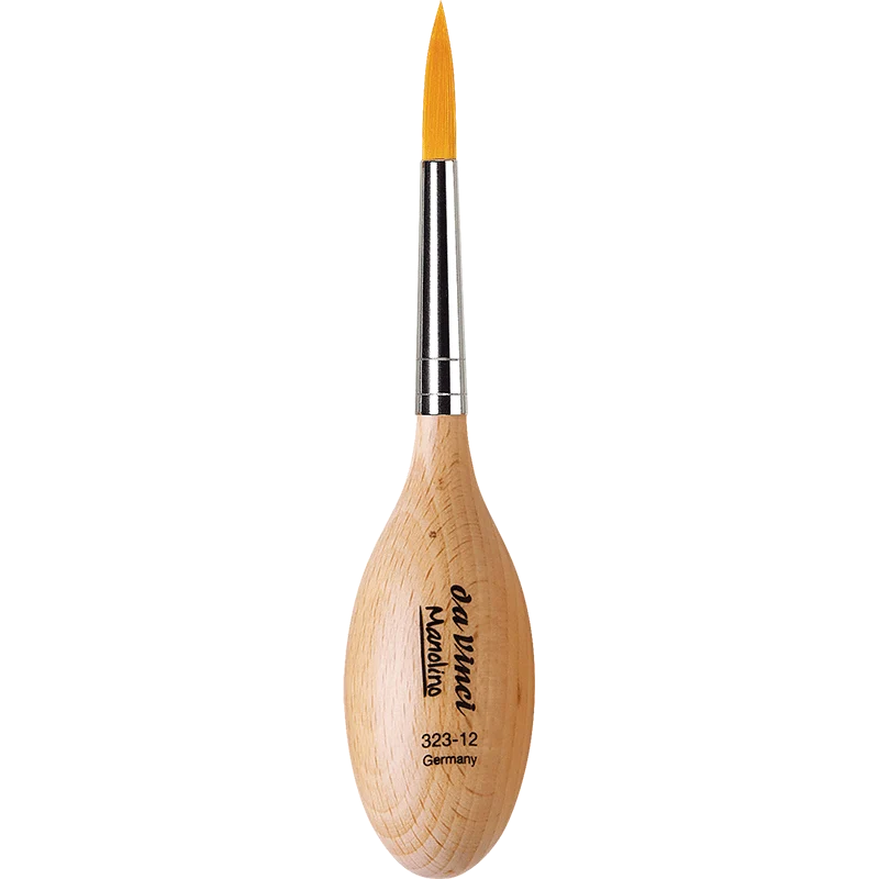 da Vinci | Manolino Synthetikpinsel Rund Pfötchengriff Therapeutische Malerei Kinder Senioren