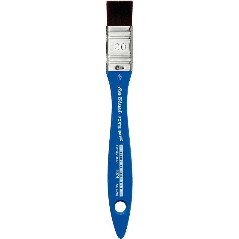da Vinci | FORTE BASIC Synthetikpinsel Breit 5074 (Modler) Acryl Bastelfarben Kindergarten, Schule & Hobby Serie 5074