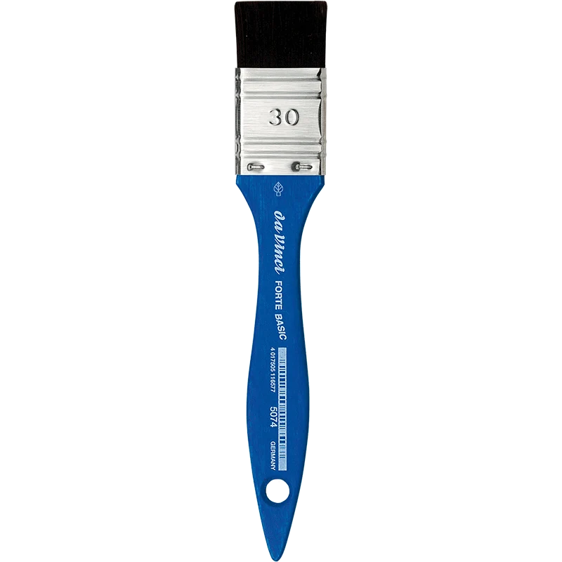 da Vinci | FORTE BASIC Synthetikpinsel Breit 5074 (Modler) Acryl Bastelfarben Kindergarten, Schule & Hobby Serie 5074