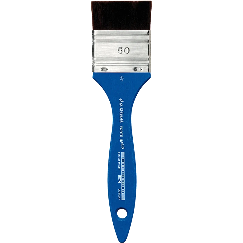 da Vinci | FORTE BASIC Synthetikpinsel Breit 5074 (Modler) Acryl Bastelfarben Kindergarten, Schule & Hobby Serie 5074