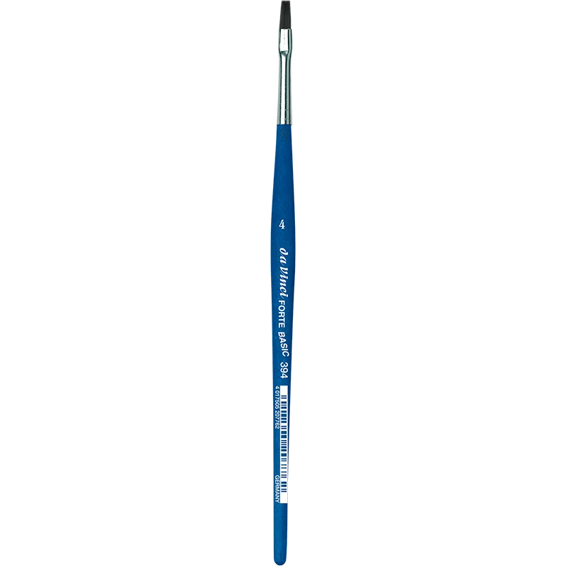 da Vinci | FORTE BASIC Synthetikpinsel Flach 394 für Kindergarten, Schule & Hobby Serie 394