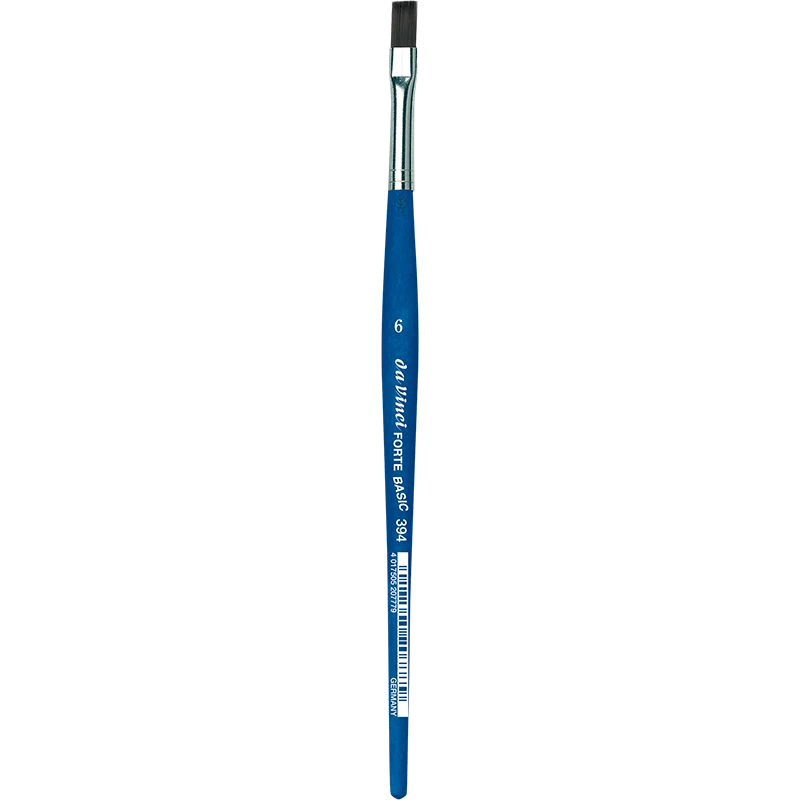 da Vinci | FORTE BASIC Synthetikpinsel Flach 394 für Kindergarten, Schule & Hobby Serie 394