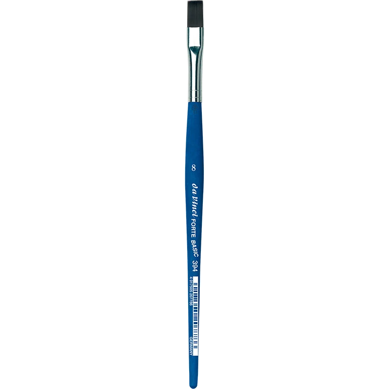 da Vinci | FORTE BASIC Synthetikpinsel Flach 394 für Kindergarten, Schule & Hobby Serie 394