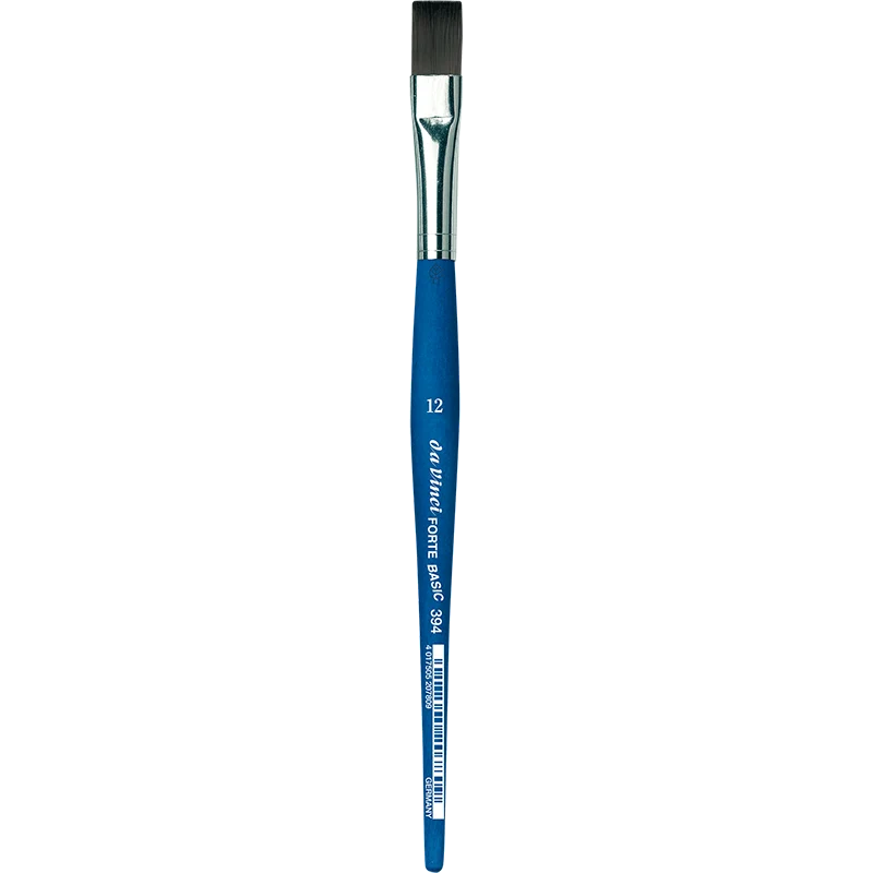 da Vinci | FORTE BASIC Synthetikpinsel Flach 394 für Kindergarten, Schule & Hobby Serie 394