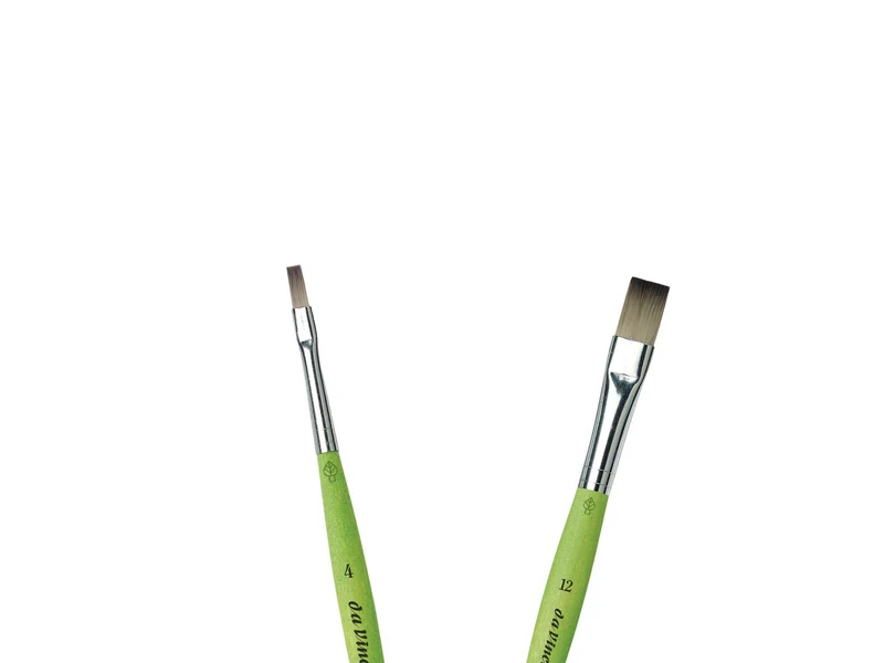 da Vinci | FIT Synthetics Synthetikpinsel Flach 374 für Schule, Hobby & flächige Farbaufträge Serie 374