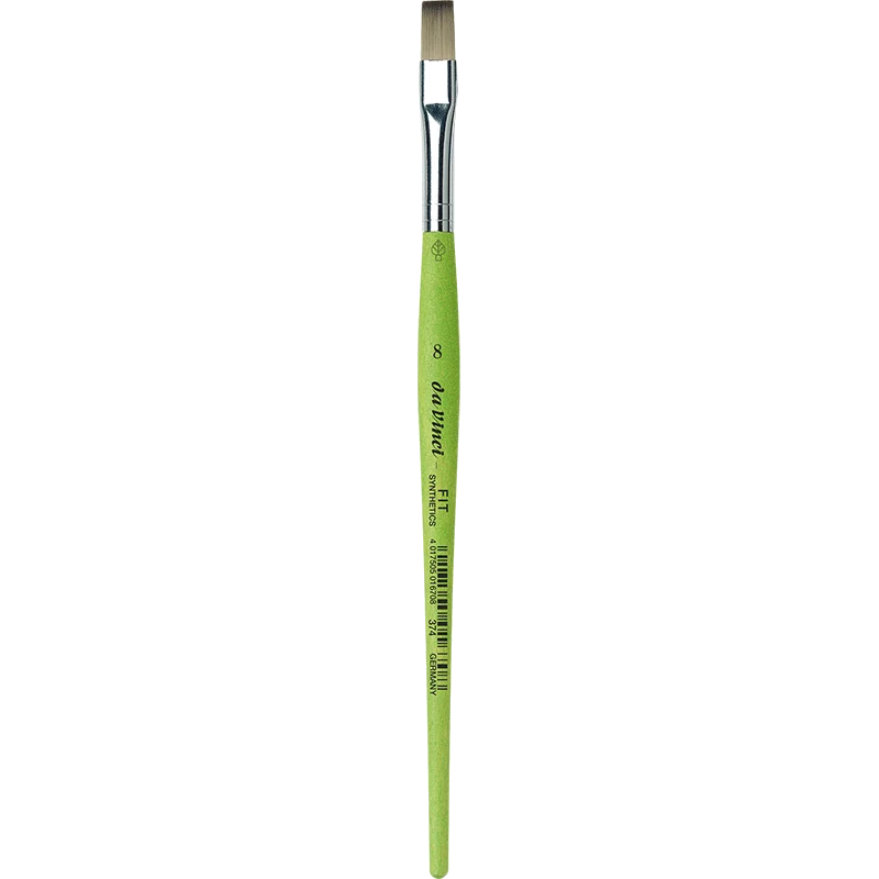 da Vinci | FIT Synthetics Synthetikpinsel Flach 374 für Schule, Hobby & flächige Farbaufträge Serie 374