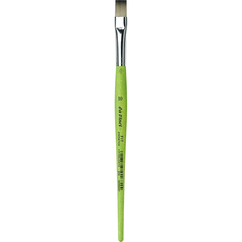 da Vinci | FIT Synthetics Synthetikpinsel Flach 374 für Schule, Hobby & flächige Farbaufträge Serie 374