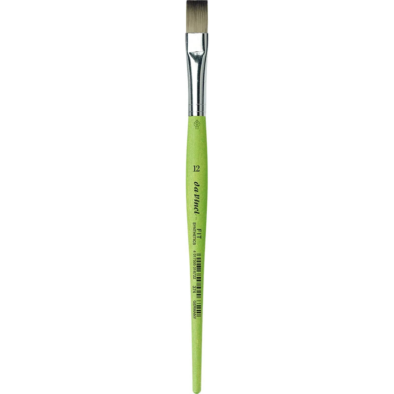 da Vinci | FIT Synthetics Synthetikpinsel Flach 374 für Schule, Hobby & flächige Farbaufträge Serie 374