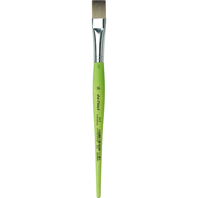 da Vinci | FIT Synthetics Synthetikpinsel Flach 374 für Schule, Hobby & flächige Farbaufträge Serie 374