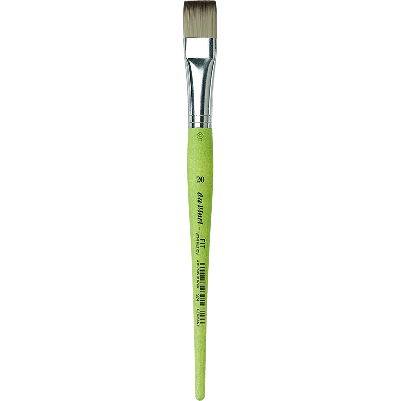 da Vinci | FIT Synthetics Synthetikpinsel Flach 374 für Schule, Hobby & flächige Farbaufträge Serie 374