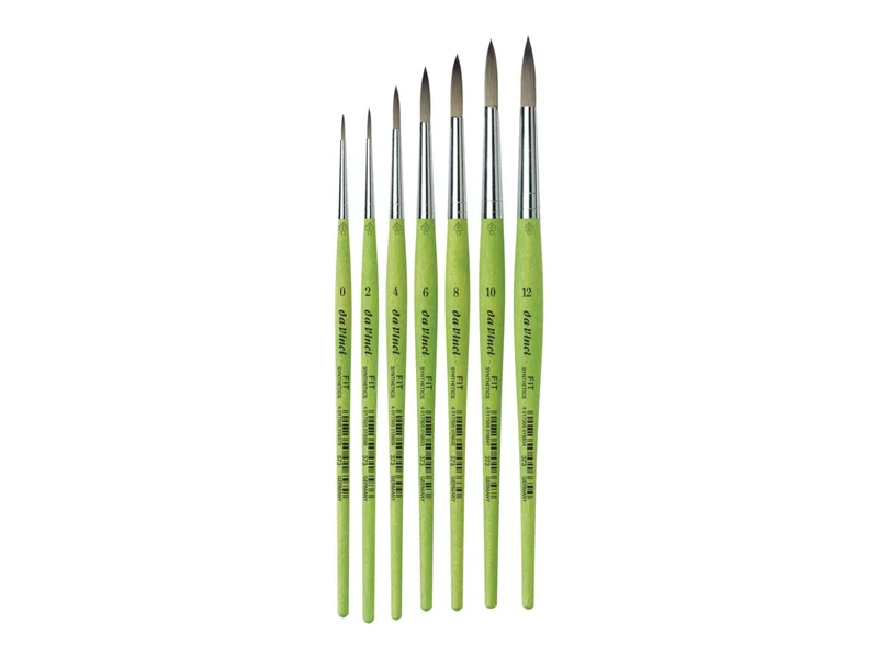 da Vinci | FIT Synthetics Synthetikpinsel Rund 373 für Schule, Hobby & feine Maltechniken Serie 373