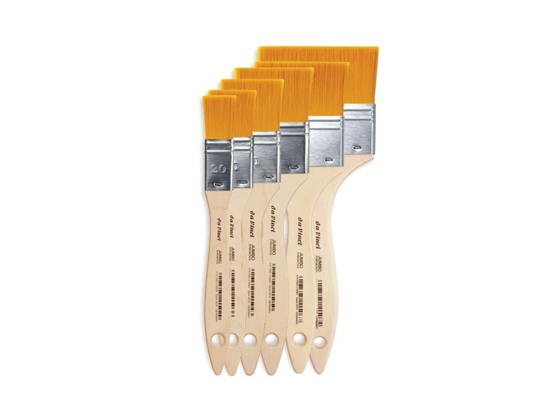 da Vinci | JUNIOR Synthetics Synthetikpinsel Breit 5076 für Schule, Kindergarten & Hobby Serie 5076