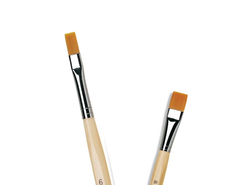 da Vinci | JUNIOR Synthetics Synthetikpinsel Flach 304 für Schule, Hobby & Kindergarten Serie 304