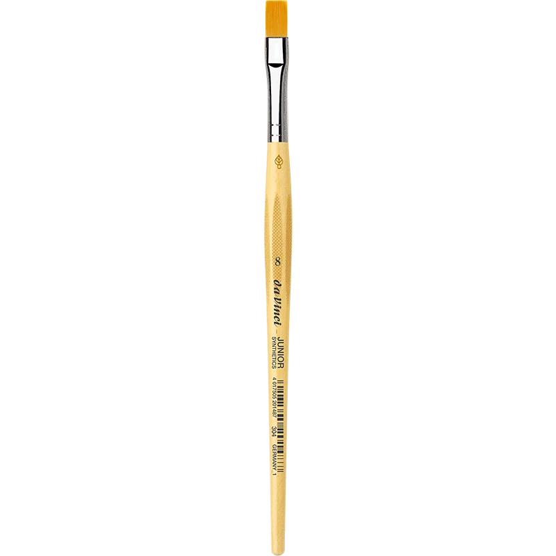 da Vinci | JUNIOR Synthetics Synthetikpinsel Flach 304 für Schule, Hobby & Kindergarten Serie 304