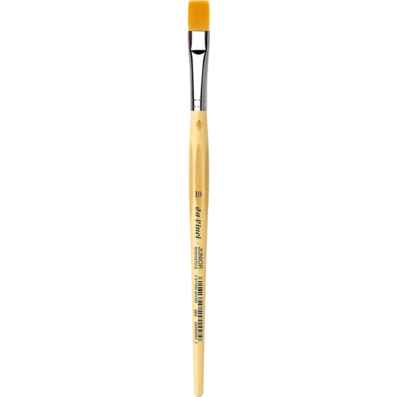 da Vinci | JUNIOR Synthetics Synthetikpinsel Flach 304 für Schule, Hobby & Kindergarten Serie 304