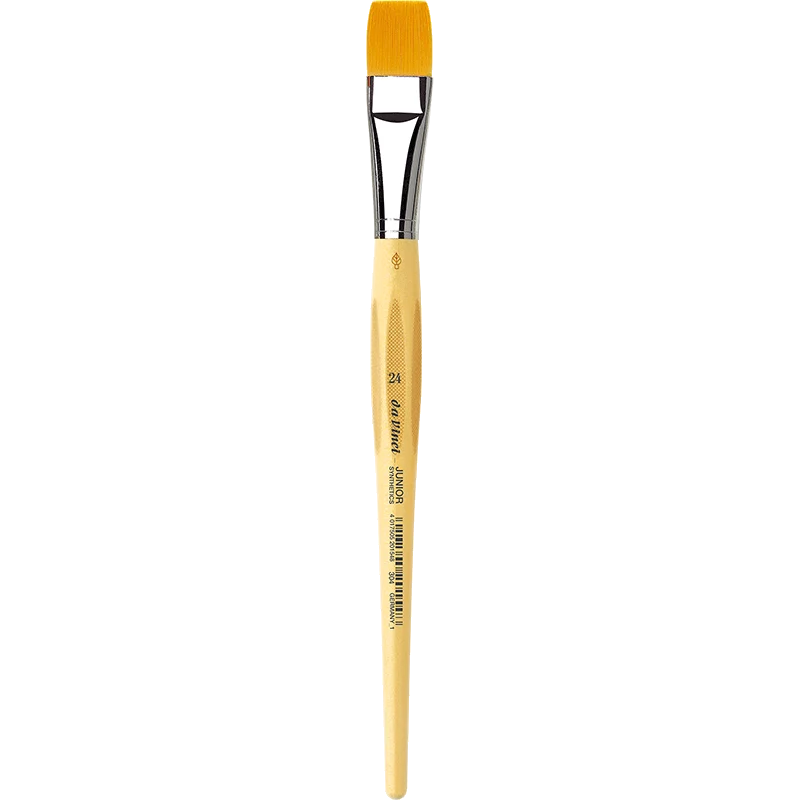 da Vinci | JUNIOR Synthetics Synthetikpinsel Flach 304 für Schule, Hobby & Kindergarten Serie 304