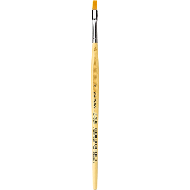 da Vinci | JUNIOR Synthetics Synthetikpinsel Flach 304 für Schule, Hobby & Kindergarten Serie 304